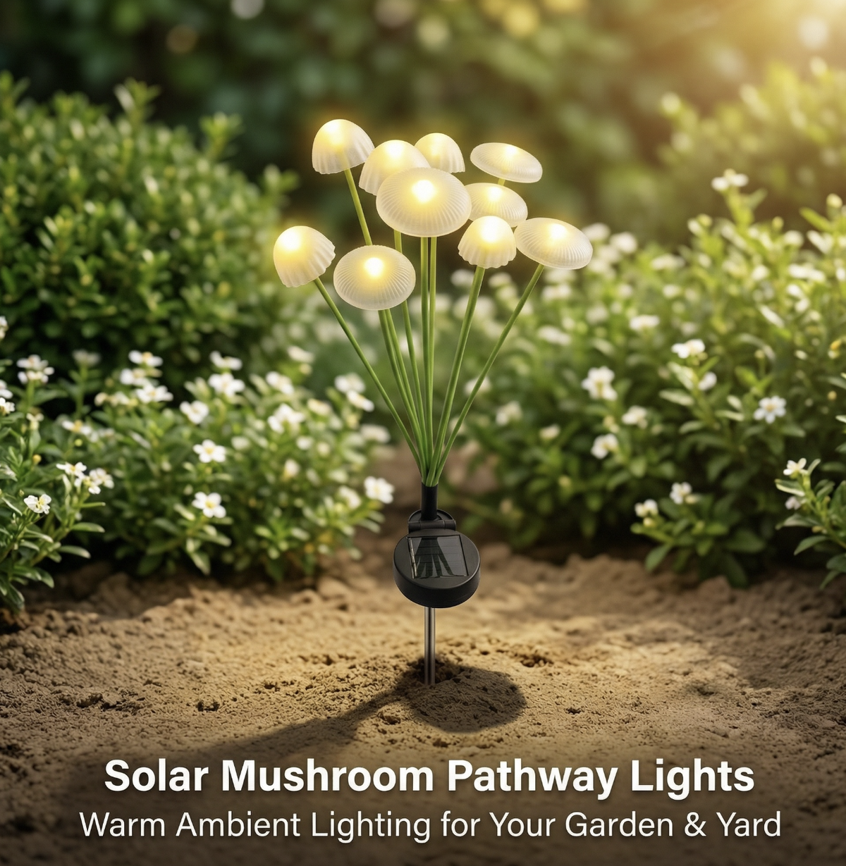 Set 2 Lampi Solare Decorative Jellyfish Multicolor, 6 LED-uri, Efect Meduza, Aprindere Automata
