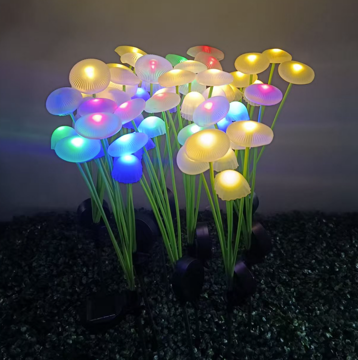 Set 2 Lampi Solare Decorative Jellyfish Multicolor, 6 LED-uri, Efect Meduza, Aprindere Automata - Copie
