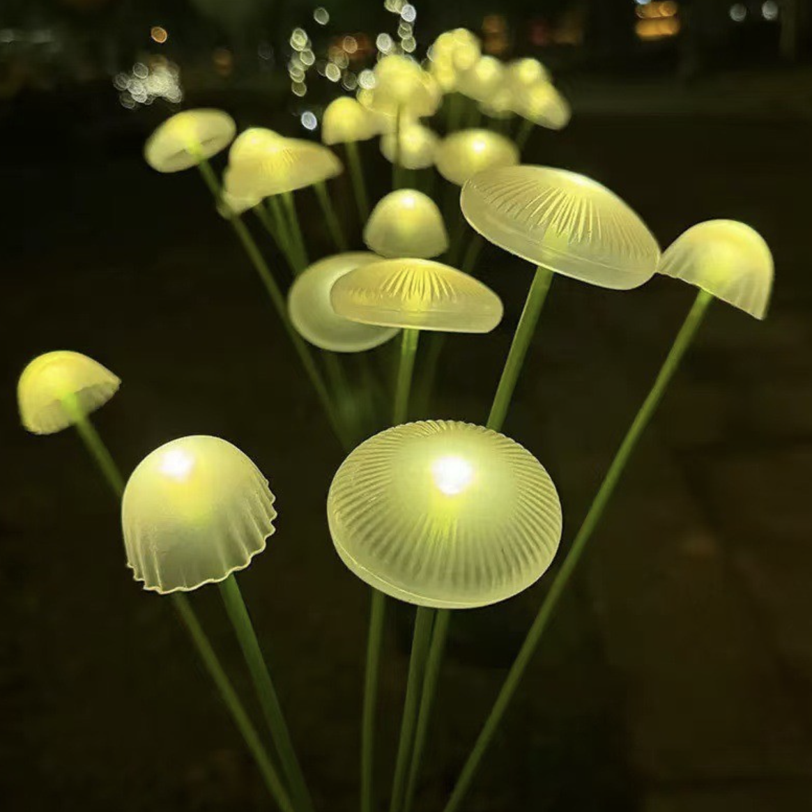 Set 2 Lampi Solare Decorative Jellyfish Multicolor, 6 LED-uri, Efect Meduza, Aprindere Automata - Copie