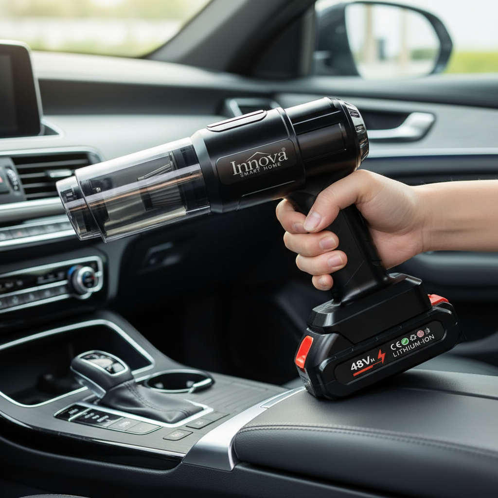 Aspirator Portabil INNOVA Titan 3‑în‑1, 18000PA, Reîncărcabil + CADOU SURPRIZA