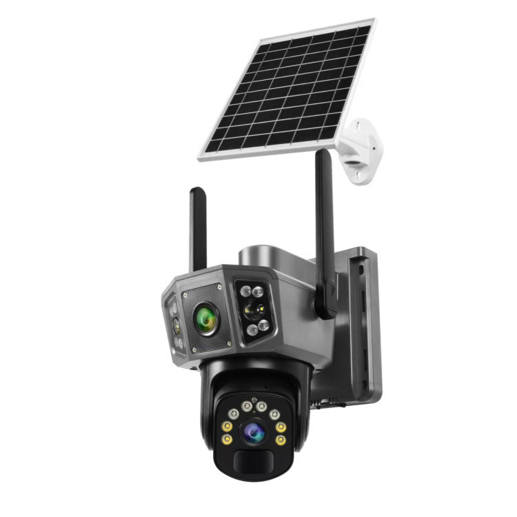 Set 2 x Camera Supraveghere Solara Dubla INNOVA 4G , 6MP , Full HD, PTZ 360°, baterie 12000mAh, 3 ani garantie
