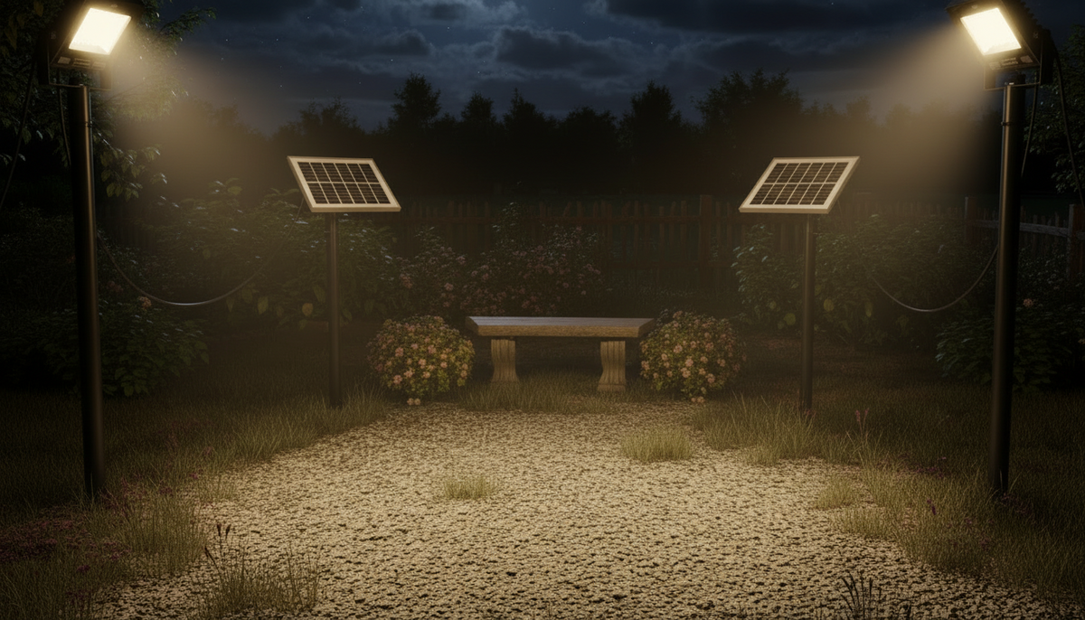 Set 2 x Proiector LED INNOVA 800 W Cu Panou Solar si telecomanda, IP66 + Cadou Surpriza